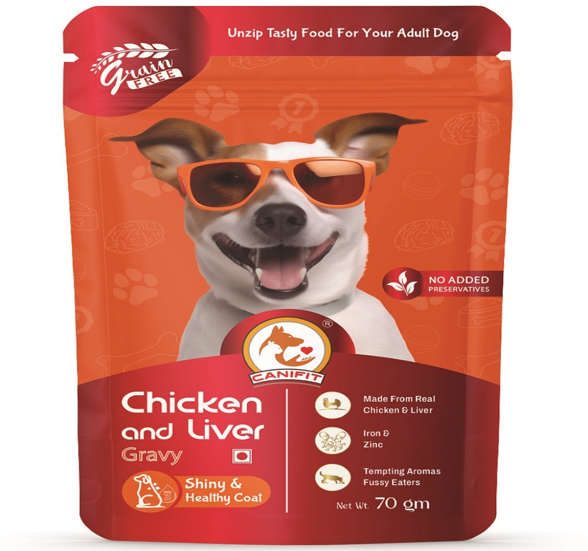 CANIFIT Adult Dog (1+ Year) Chicken & Liver Gravy