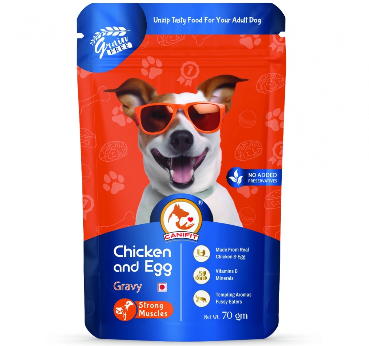 Canifit Adult Dog Chicken & Egg In Gravy