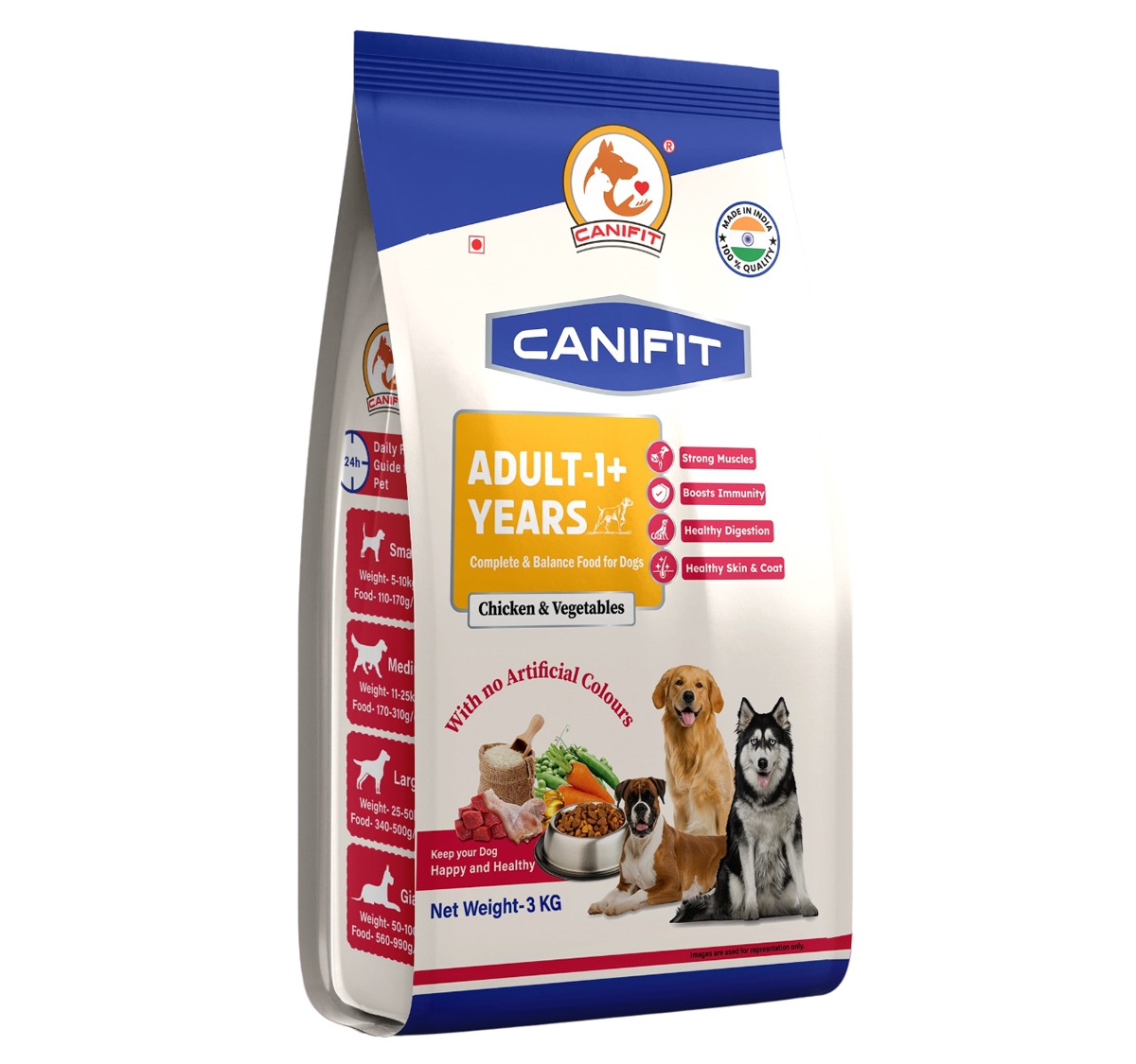 CANIFIT ADULT DRY DOG FOOD CHICKEN & VEGETABLES