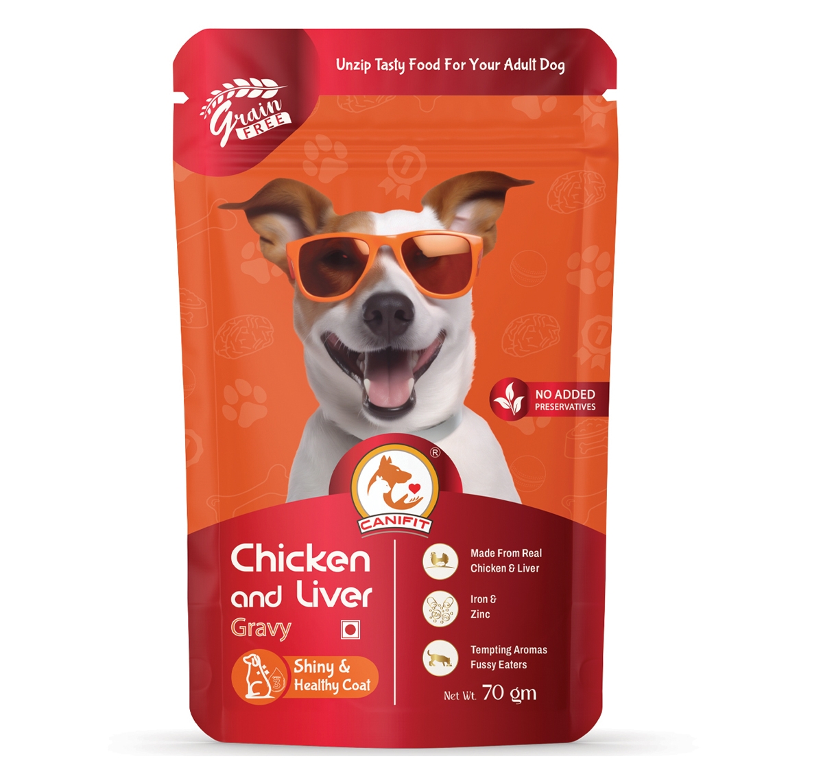 CANIFIT ADULT DOG CHICKEN & LIVER IN GRAVY