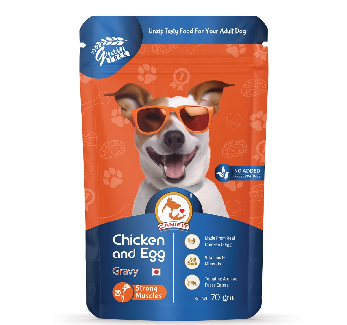 CANIFIT ADULT DOG CHICKEN & EGG IN GRAVY